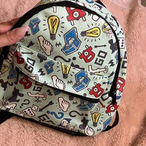 Monopoly Patterned mini Backpack
